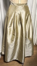 DB Established 1952 Womens Beige Taffeta Event Skirt Sz L Pre-owned