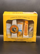Burt's Bees Essential Gift Set, 5 Travel Size Products Lip Balm Lotion FootCream