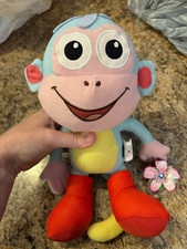 Nickelodeon Dora the Explorer Boots Monkey Plush Stuffed Animal With Tags 2014