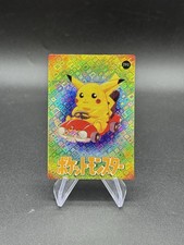 Pikachu Driving Holo Pokemon Vintage Pocket Monsters Vending Prism Sticker 191