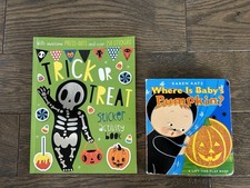 Halloween Sticker Activity Book free Toddler Board Lift Flap Book
