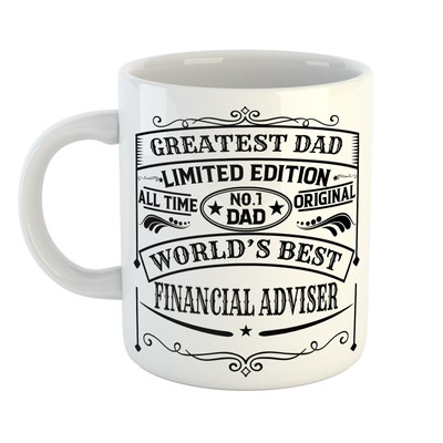 Greatest Dad Worlds Best Financial Advisor Tasse - Stolz zum Frühstück verwendet