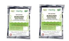 2 colorants de cheveux au henné bordeaux 100 % bio sans produits chimiques NA...