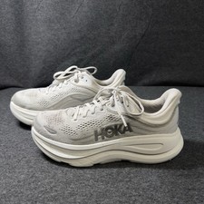 HOKA Bondi 9 Women's Stardust Silver Sneakers Size 7BUS/5.5UK “NOTED” RRP$289