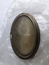 antike Wandleuchte Wandlampe Möbellampe Einbaulampe oval Jugendstil? 1920-1940