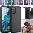 For Samsung Galaxy S20/FE/Plus/Ultra Heavy Duty Phone Case Cover /Tempered Glass