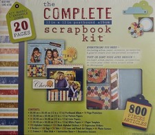 The Complete Scrapbook Kit 12 Inch x12 Inch Postbound Memory Album