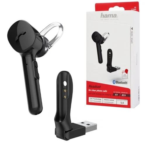 Hama Mono Bluetooth Casque MyVoice Avec Docking USB Pour Téléphone Portable PC