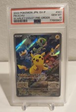 Pokémon Japanese Promo SV 001/SV-P Pikachu P...