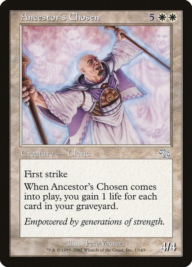 Ancestor's Chosen #1 ** (LP) - Judgment MTG