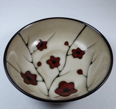 1 PFALTZGRAFF ASTER SALAD PLATE RED FLOWERS 8 3/8''