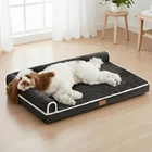 Large Orthopedic Dog Bed 36x24 Waterproof Non-Slip Washable Cover Black