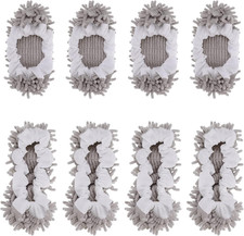 8 Pcs Mop Slippers Socks Floor Cleaning,Microfiber Shoe Covers Dust Washable Reu