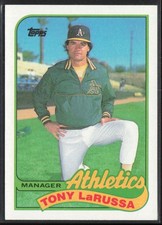 1989 Topps Tony LaRussa Oakland Athletics #224