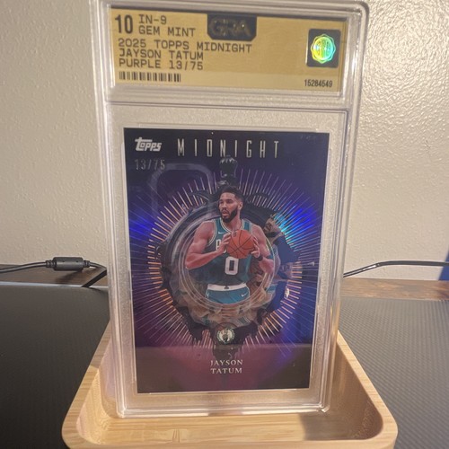 Topps Midnight 2025 Jayson Tatum Insomnia #IN-9 Purple 13/75 GRA 10