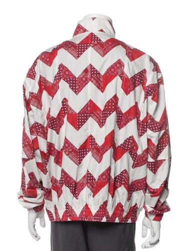 Kith track Jacket Team USA Patchwork Men Sz XL Olympic KH1255-607 Zig Zag Quilt - Picture 3 of 9