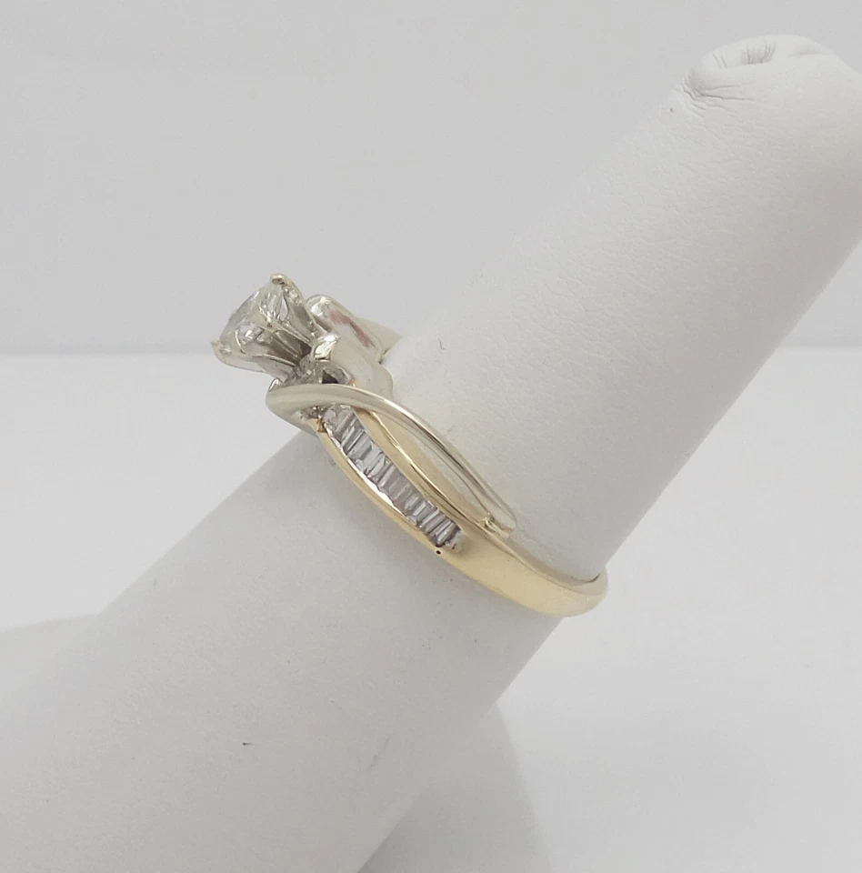 1/2CT Natural Marquise Diamond Engagement Wedding Bridal Ring 14K Yellow Gold - Image 4 of 4