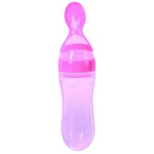 Nuby Silicone Squeeze Feeder Pink