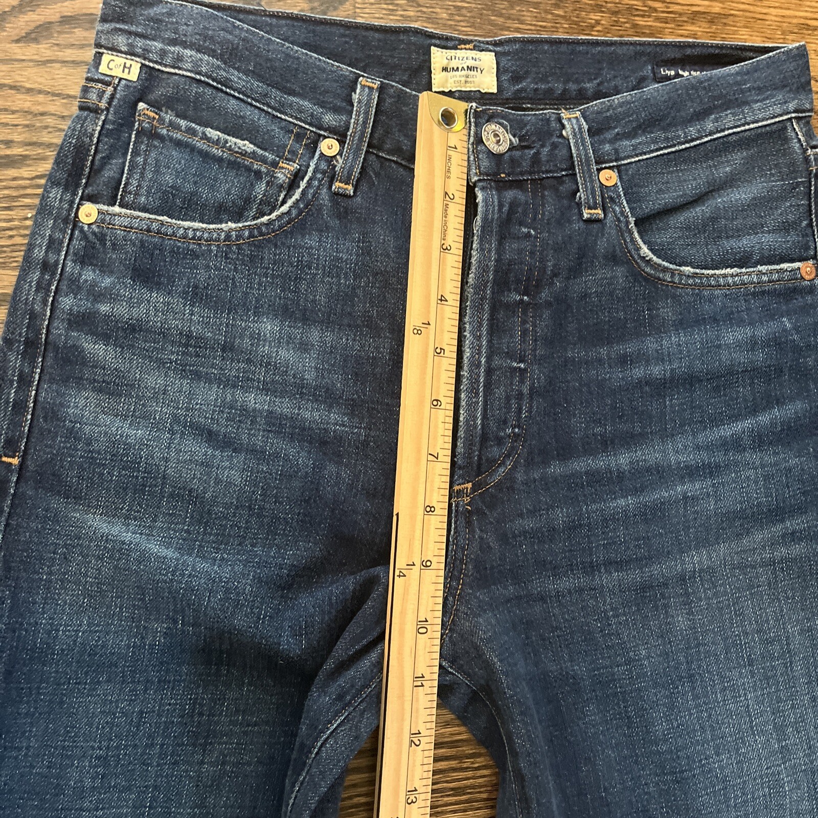 Citizens Of Humanity Liya High Rise Classic Fit Crop Jeans Size 28 x 27 New - View 10