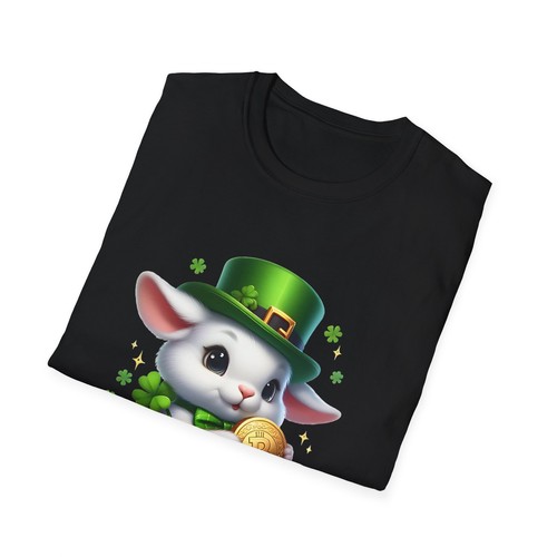 Lucky Bunny St. Patrick's Day T-Shirt, Cute Rabbit Tee, Unisex Holiday Shirt, - Picture 15 of 29