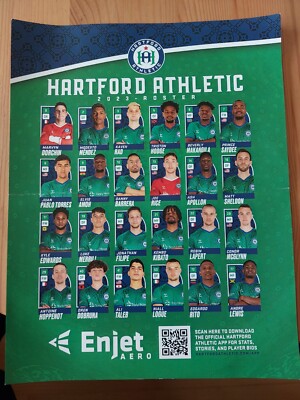 Off. Programm Stadionheft Roster 2023 Hartford Athletic USL Championship
