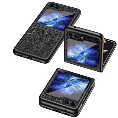 Lychee Pattern Leather Shockproof Case Cover For Samsung Galaxy Z Flip 6/5/4/3