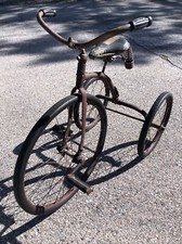 Antique VTG 1930s 40  s Keystone Metal 20  Tricycle Trike 3 Wheel ALL ORIGINAL 