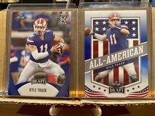 2021 Leaf Draft - Kyle Trask RC - Blue Base & All American Blue SP Parallels 