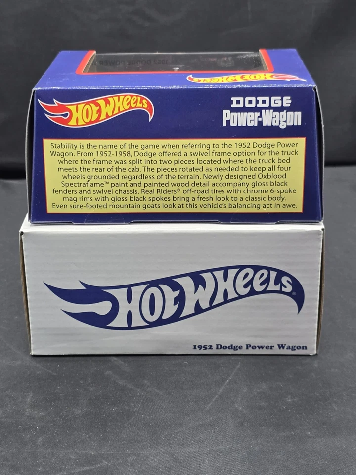 2021 Hot Wheels Redline Club RLC 1952 Dodge Power Wagon Red Diecast NEW  - Image 4 of 4