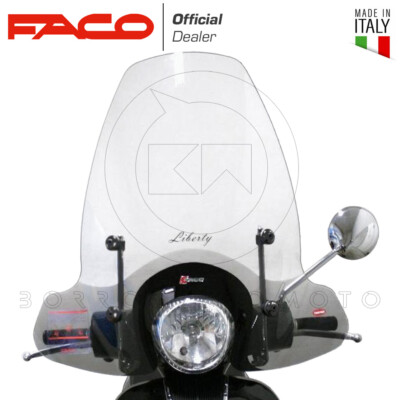New Winter Windshield High FACO 23166 Piaggio Liberty RST 50