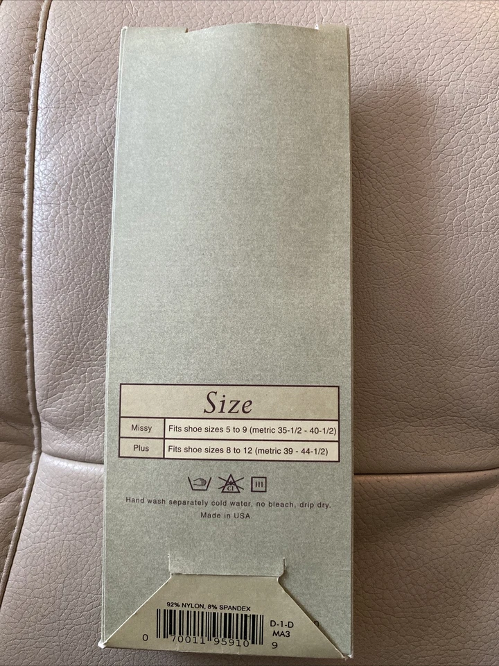 Legacy Legwear Essential Pantalón Calcetines Marfil QVC Nuevo Talla Única 1 A97629 Foto 2 de 4