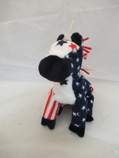 VINTAGE 2000 Ty Original Beanie Babies LEFTY Donkey No Heart Tag 7 inches 