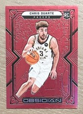 2021-22 Panini Obsidian Electric Etch Red Flood Rookie Card #163 CHRIS DUARTE RC