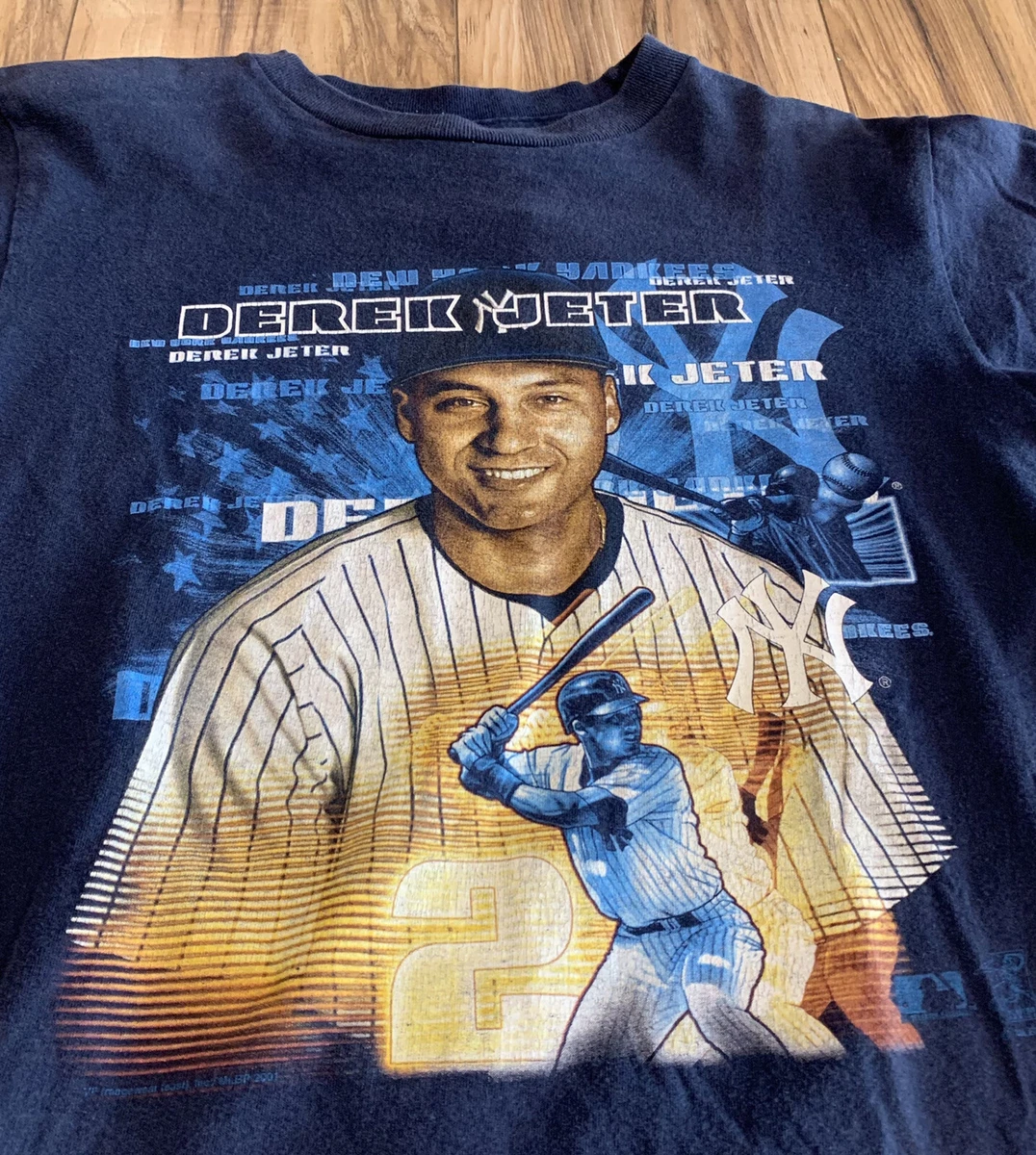 Vintage Lee Sport Derek Jeter New York Yankees T-Shirt Size Men’s Medium