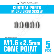 Grub Set Screws Camera Lenses Focus Ring Repair M1.6 x 2.5MM CONE END Headless