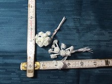 New - Mini Ivory Cream Roses Wedding Birthday Flowers DYI Craft - Set Of 12