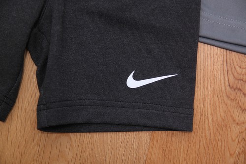Nike Toddler Boy DRI-FIT T-Shirt & Shorts Set ~ Gray, Black, Neon Orange & White - 第 3/3 張圖片
