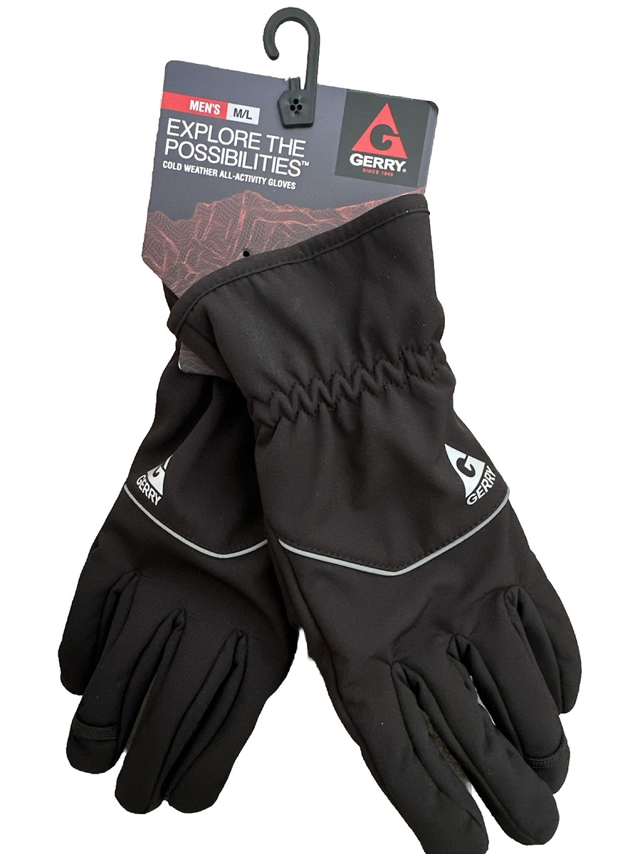 GERRY All Activity M/L Black Touchscreen Cold Weather Men's Gloves