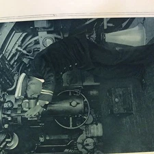 a1r ephemera 1917 ww1 picture on board a british submarine interior 2 pages 