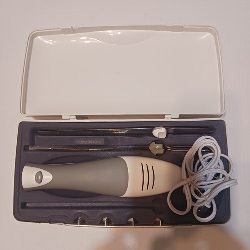 GE Electric Knife Carving Set Model 106612 With Bread & Meat Blades Storage Box