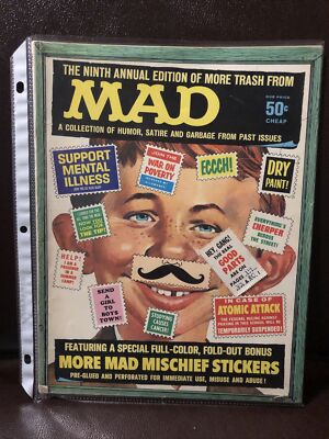 1966 MAD Magazine The Ninth Annual Issue Volume 1 Includes some Stickers In tact