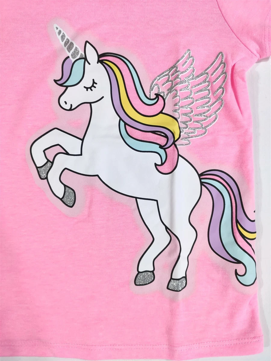 iDO Girls Pink Unicorn T-Shirt | Junior Couture USA