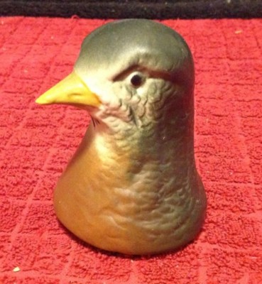 Vintage 1969 Jim Beam Bourbon Whiskey Trophy Series Robin Decanter Bottle Topper