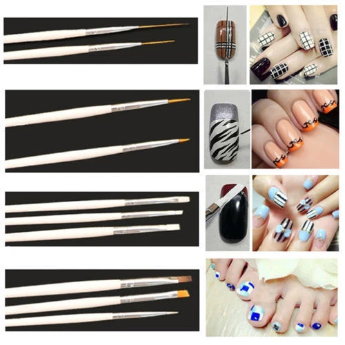 20PCS Gel Nail Art Brushes Set Acrylic Dotting Pen Painting Polish Brushes Tools - Picture 8 of 15