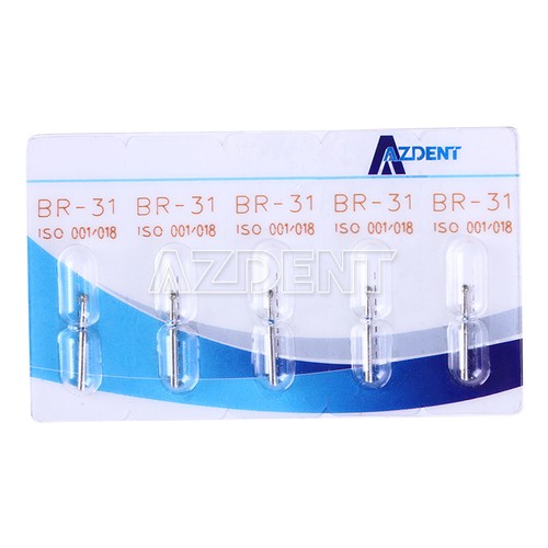 50pcs Dental Diamond Burs Ball Round BR-31 For High Speed Handpiece 5 pcs/pack - 第 2/11 張圖片