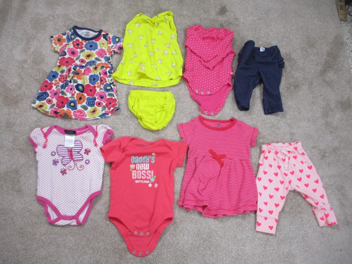 Baby Gap Carters Faded Glory DDG Baby girl clothing lot 3 6m 3 to 6 months