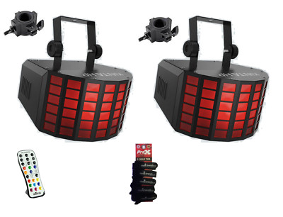2 Chauvet DJ Kinta HP with Free Clamps, Cable Wraps and IRC6 Remote