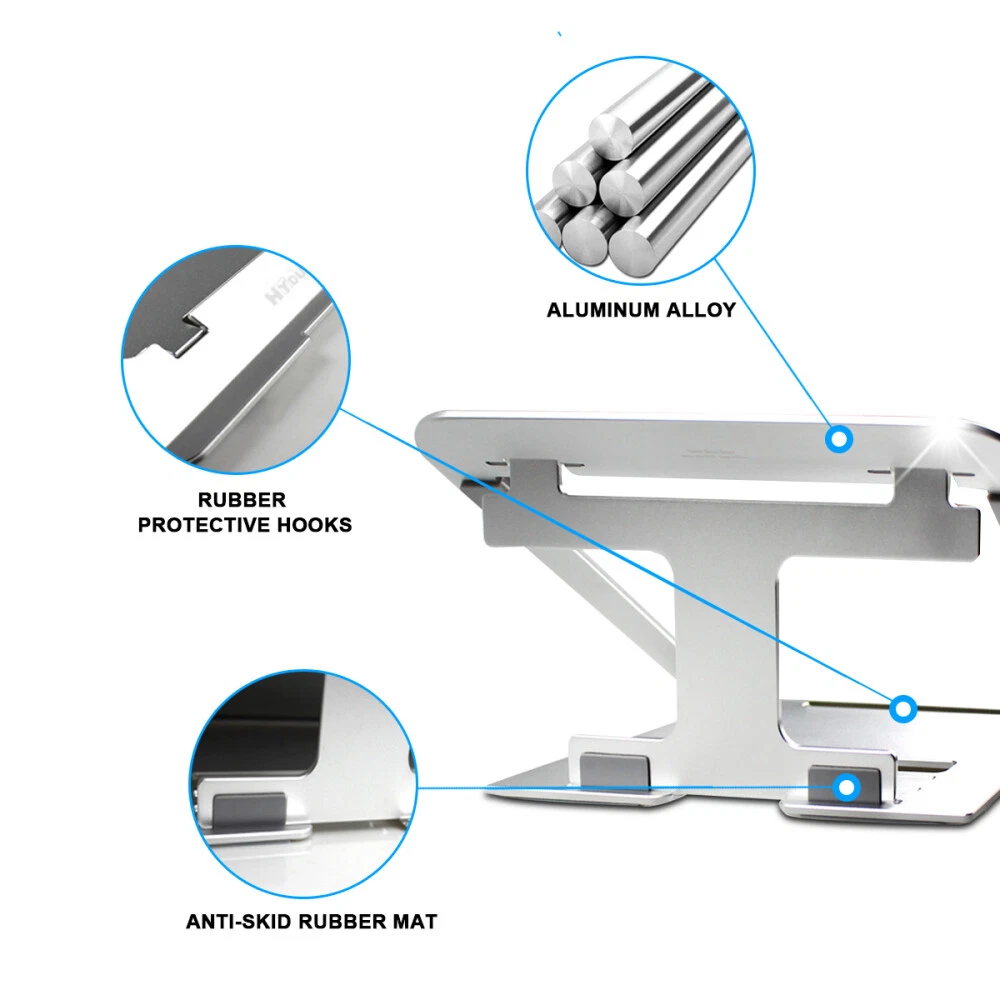 Aluminum Laptop Stand for iPad 10.2 8th Gen Air 1 2 3 2021 & Tablets