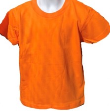 T-SHIRT Boys childrens plain ORANGE cottonTKM brand Tee shirt Youth KIDS TEE