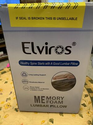 Elviros Cervical Memory Foam Pillow, Contour Pillow. Neck & Shoulder Pain. NRFB!